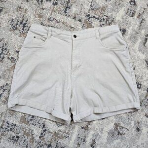 Cherokee High Rise Twill Shorts 20W Beige